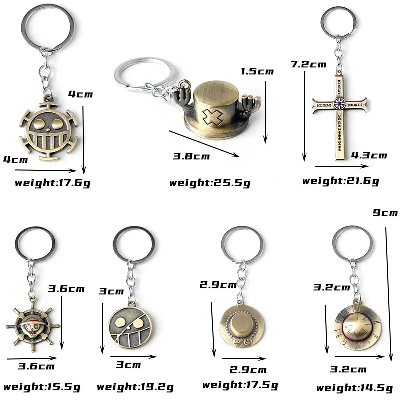 One Piece - Keychains & Accessories Set 7pcs